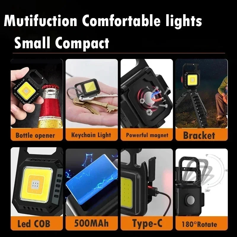 Mini Linterna Magnética Impermeable