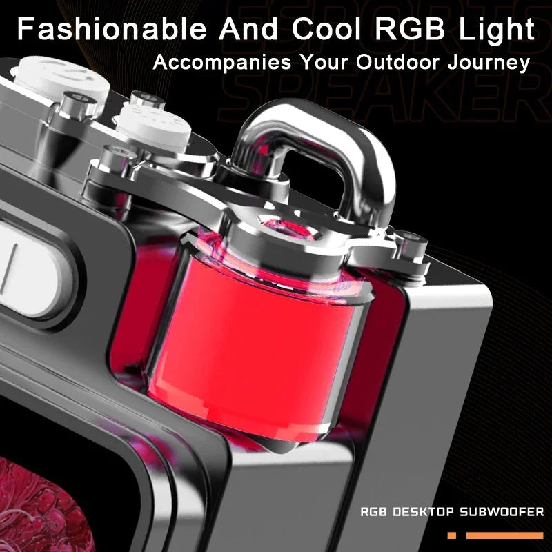 Bluetooth Speaker with LED & RGB Bass